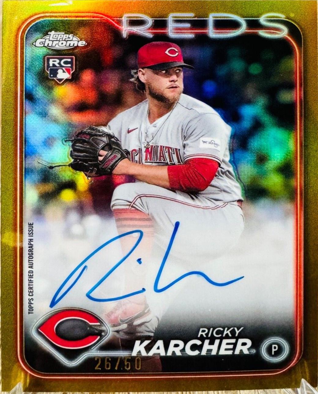 Ricky Karcher [Gold Refractor] #RA-RK