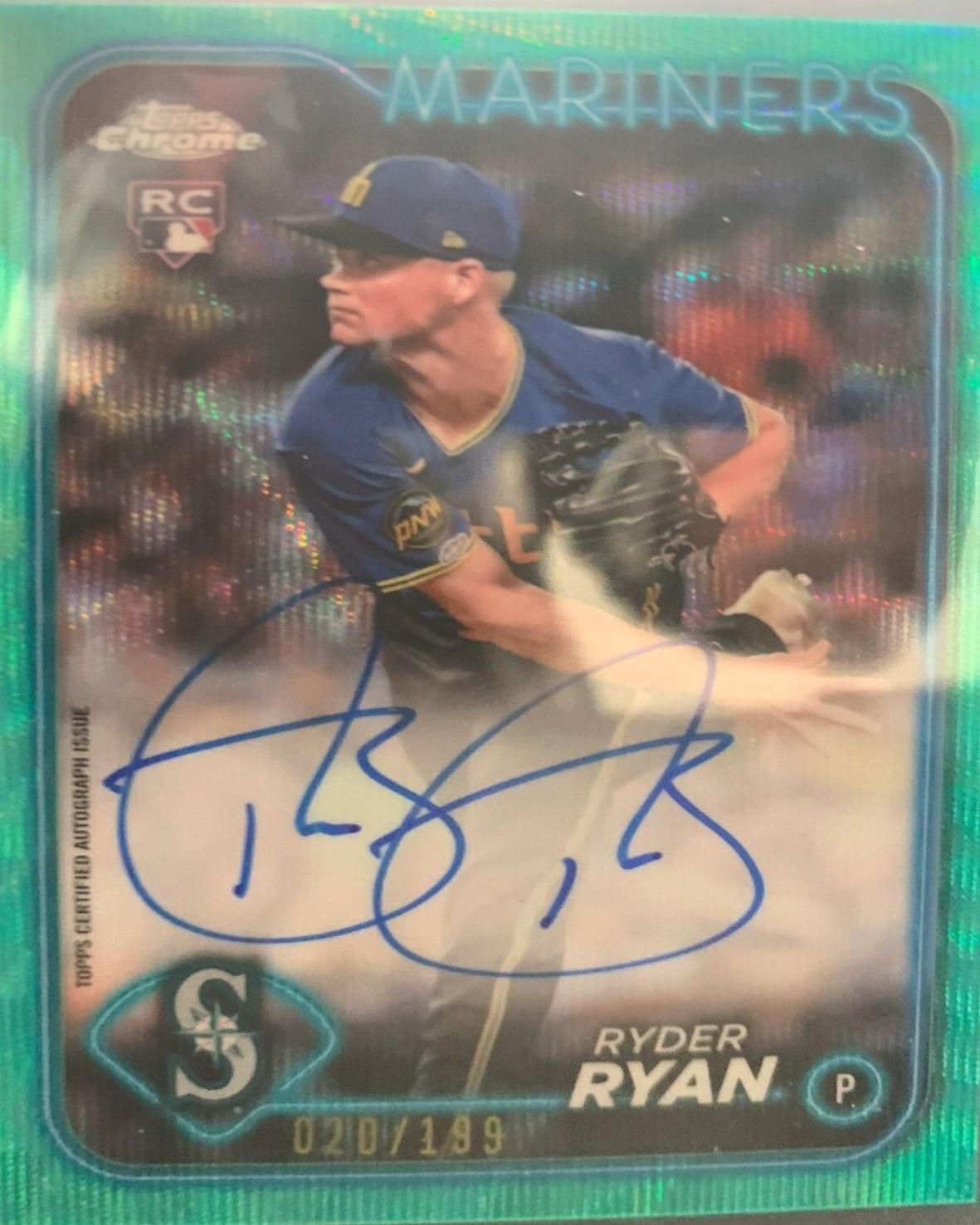 Ryder Ryan [Aqua Wave Refractor] #RA-RR