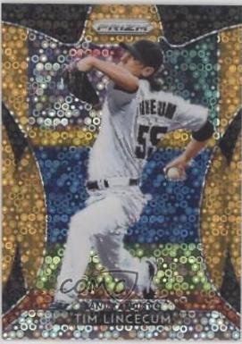 Tim Lincecum [Neon Orange Donut Circles Prizm] #297