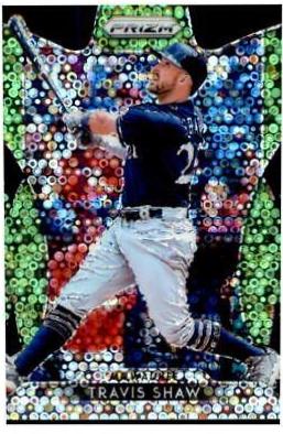 Travis Shaw [Lime Green Donut Circles Prizm] #197