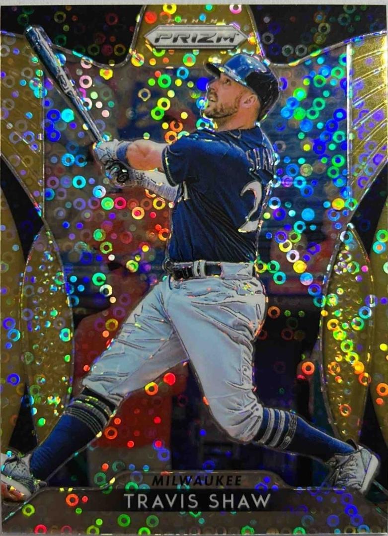 Travis Shaw [Neon Orange Donut Circles Prizm] #197