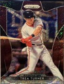 Trea Turner [Burgundy Shimmer Prizm] #132