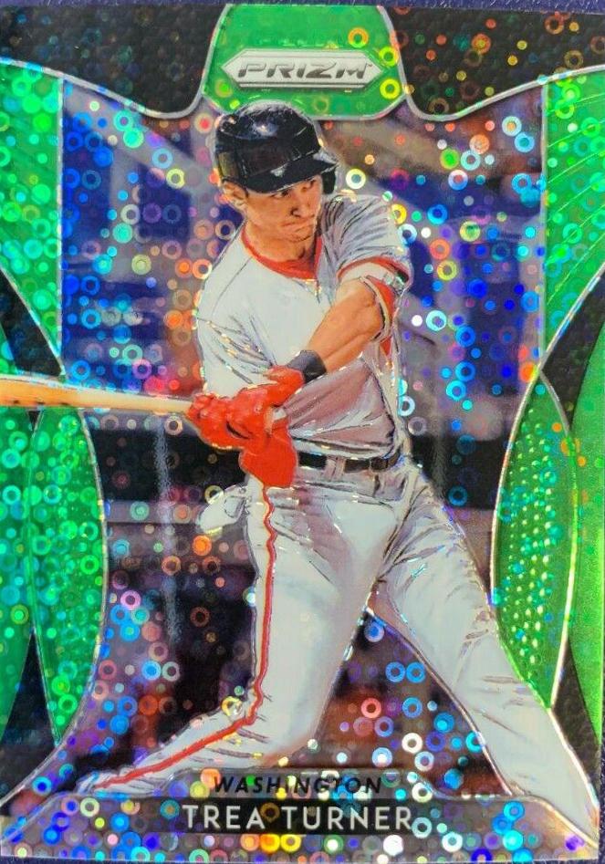 Trea Turner [Lime Green Donut Circles Prizm] #132