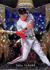 Trea Turner [Neon Orange Donut Circles Prizm] #132