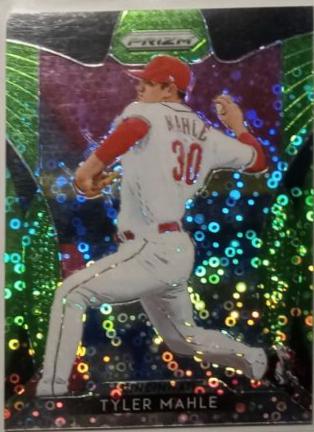 Tyler Mahle [Lime Green Donut Circles Prizm] #258