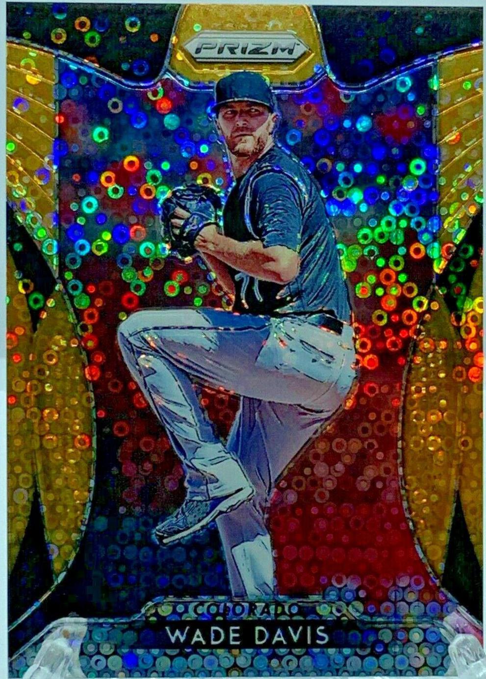 Wade Davis [Neon Orange Donut Circles Prizm] #34