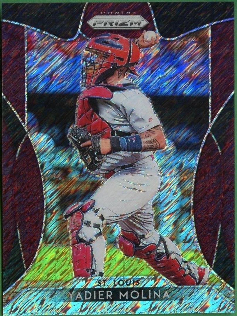 Yadier Molina [Burgundy Shimmer Prizm] #8