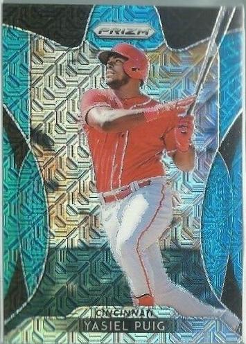 Yasiel Puig [Blue Mojo Prizm] #257