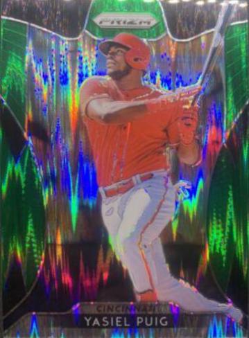 Yasiel Puig [Forest Green Flash Prizm] #257