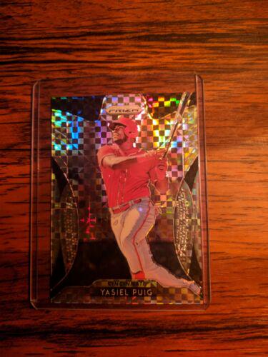 Yasiel Puig [Power Plaid Prizm] #257