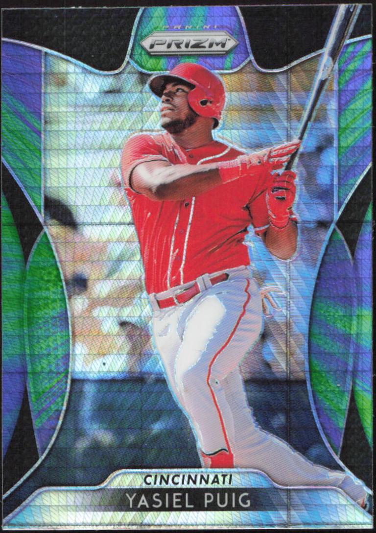 Yasiel Puig [Purple & Green Hyper Prizm] #257