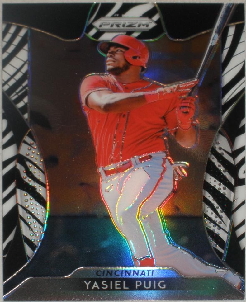 Yasiel Puig [Zebra Stripes Prizm] #257