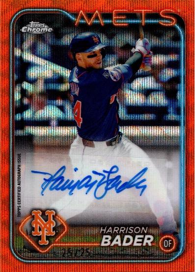 Harrison Bader [Orange Wave Refractor] #AC-HB