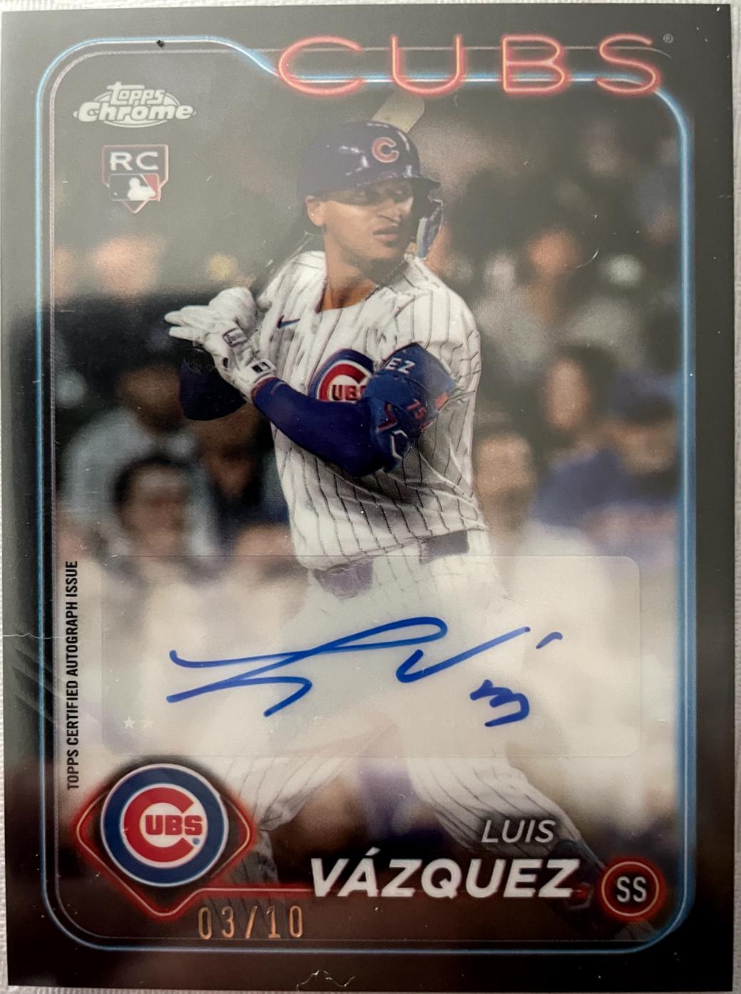 Luis Vazquez [Black Refractor] #AC-LV