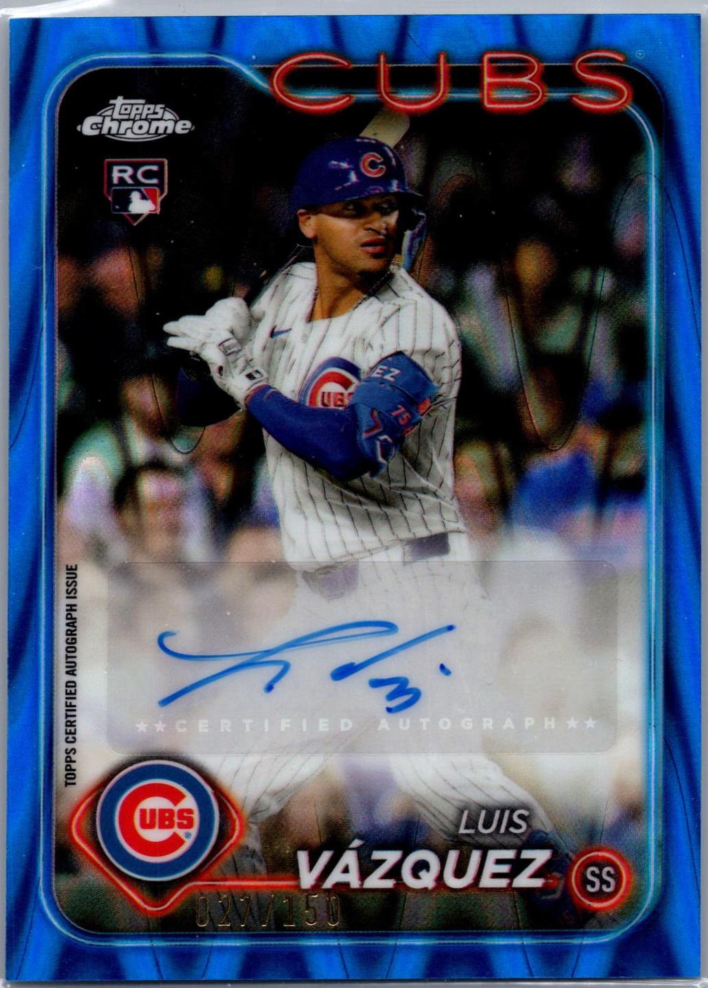 Luis Vazquez [Blue RayWave Refractor] #AC-LV
