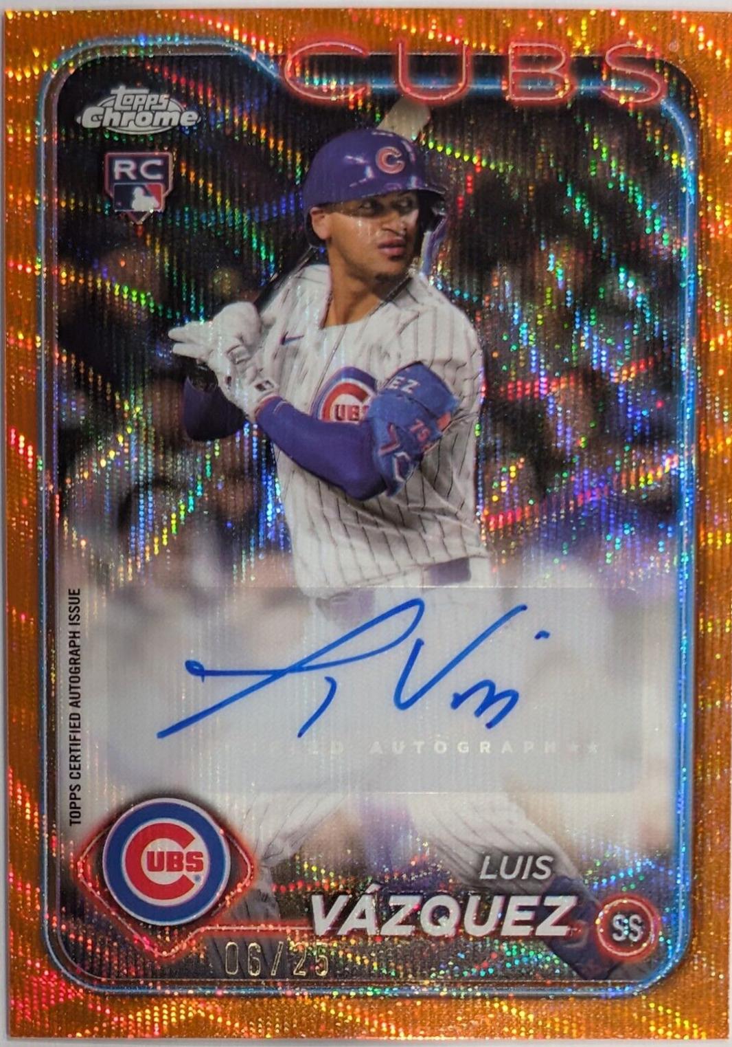Luis Vazquez [Orange Wave Refractor] #AC-LV