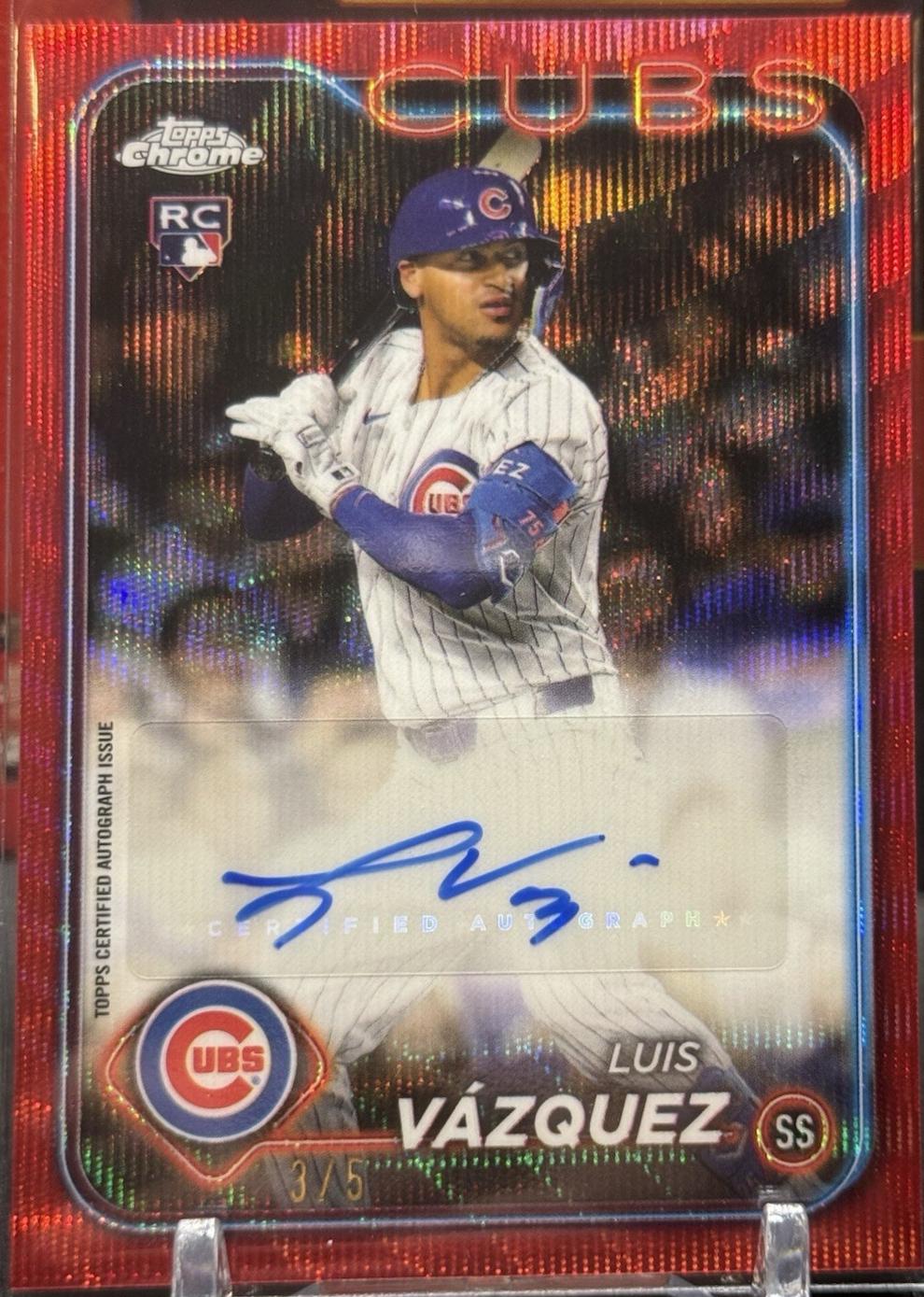 Luis Vazquez [Red Wave Refractor] #AC-LV