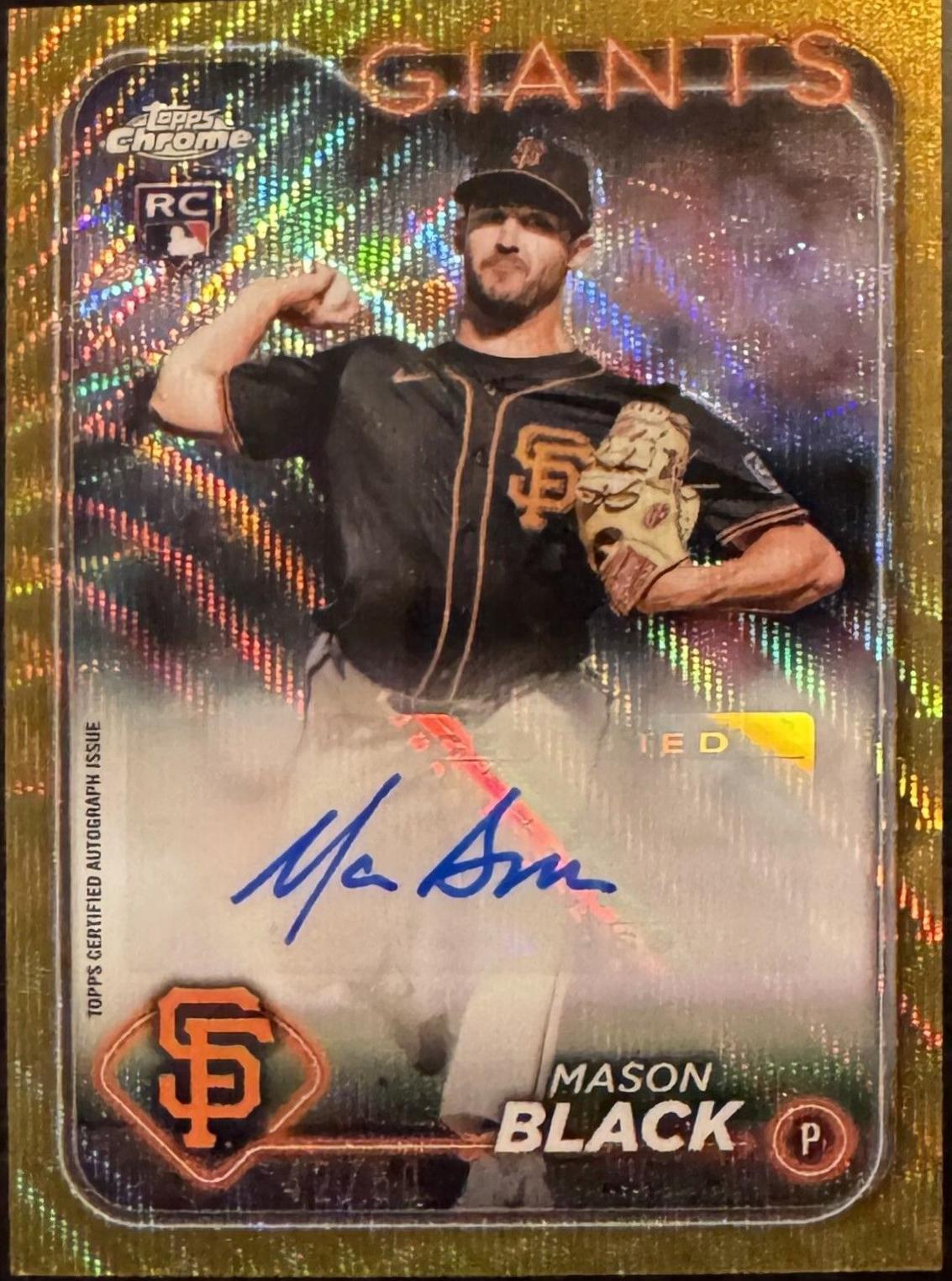 Mason Black [Gold Wave Refractor] #AC-MB