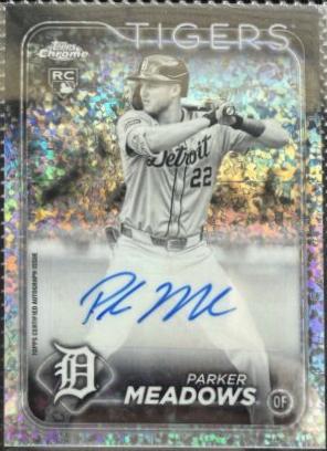 Parker Meadows [Black White Mini-Diamond Refractor] #AC-PM
