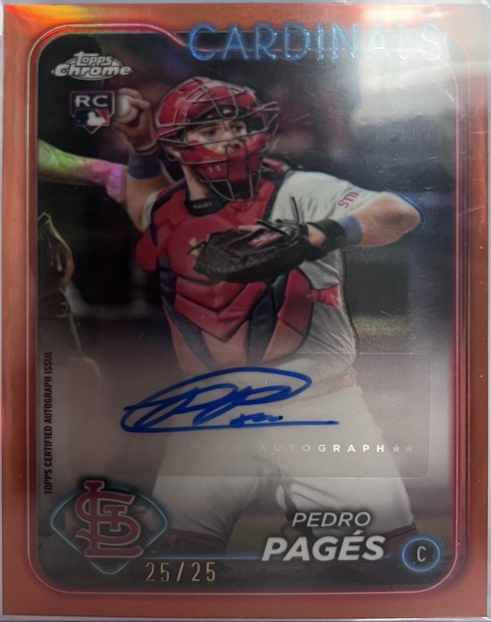 Pedro Pages [Orange Refractor] #AC-PP