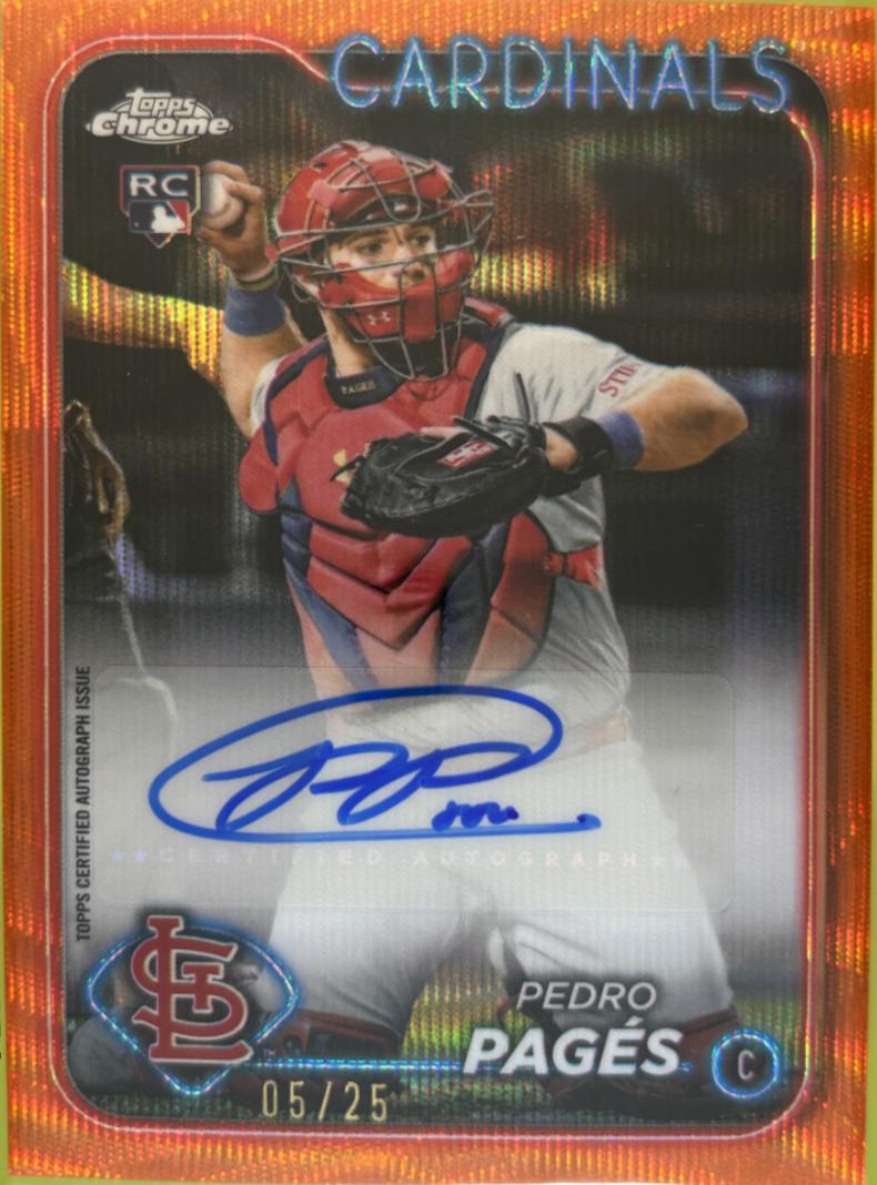 Pedro Pages [Orange Wave Refractor] #AC-PP