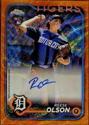 Reese Olson [Orange Wave Refractor] #AC-REES