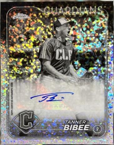 Tanner Bibee [Black White Mini-Diamond Refractor] #AC-TBI