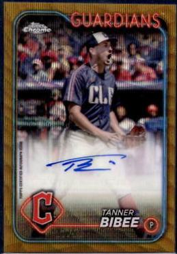 Tanner Bibee [Gold Wave Refractor] #AC-TBI