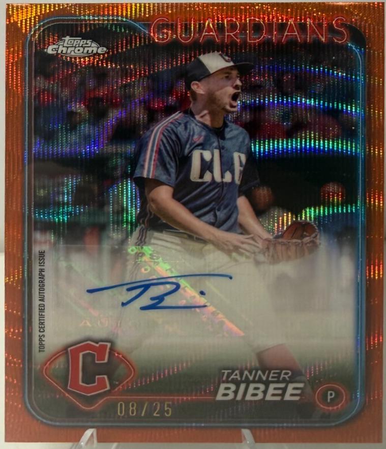 Tanner Bibee [Orange Wave Refractor] #AC-TBI