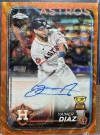 Yainer Diaz [Orange Wave Refractor] #AC-YD
