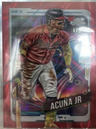 Ronald Acuna Jr [Red Flare Refractor] #96