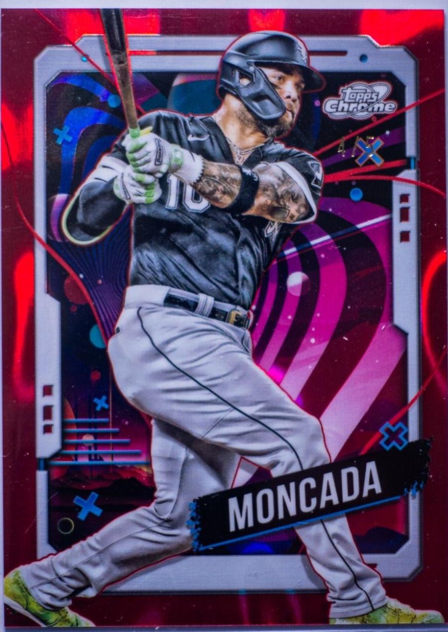 Yoan Moncada [Red Flare Refractor] #56