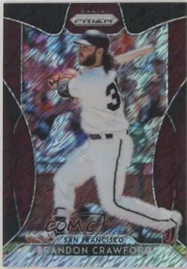 Brandon Crawford [Burgundy Shimmer Prizm] #129