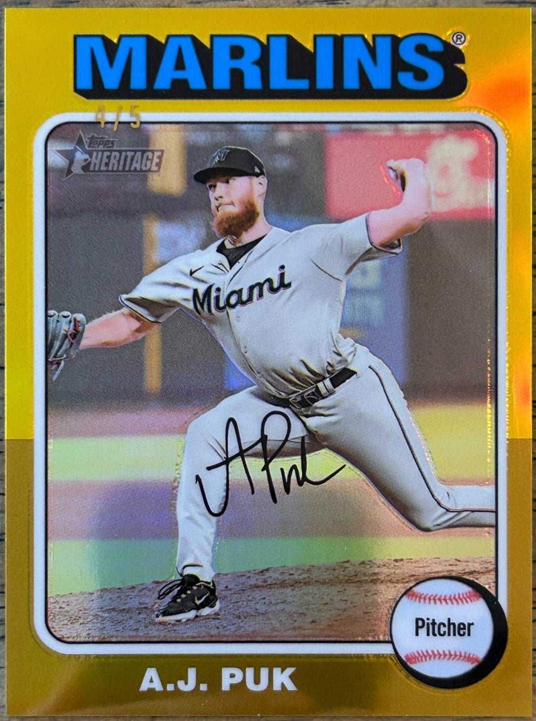 A.J. Puk [Gold Chrome] #271