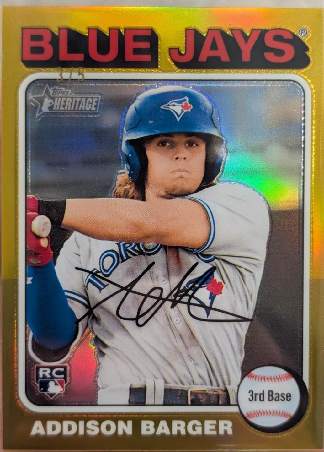 Addison Barger [Gold Chrome] #725