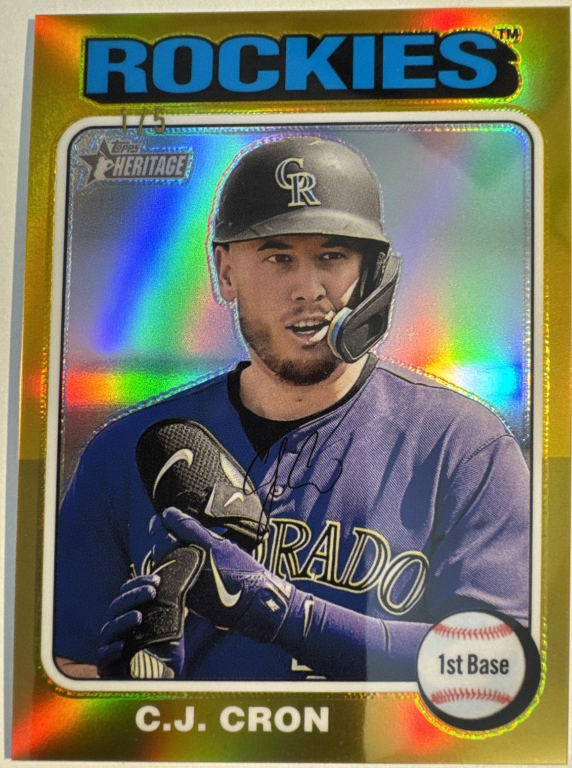 C.J. Cron [Gold Chrome] #435