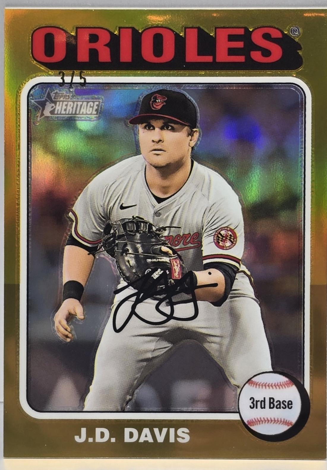J.D. Davis [Gold Chrome] #514
