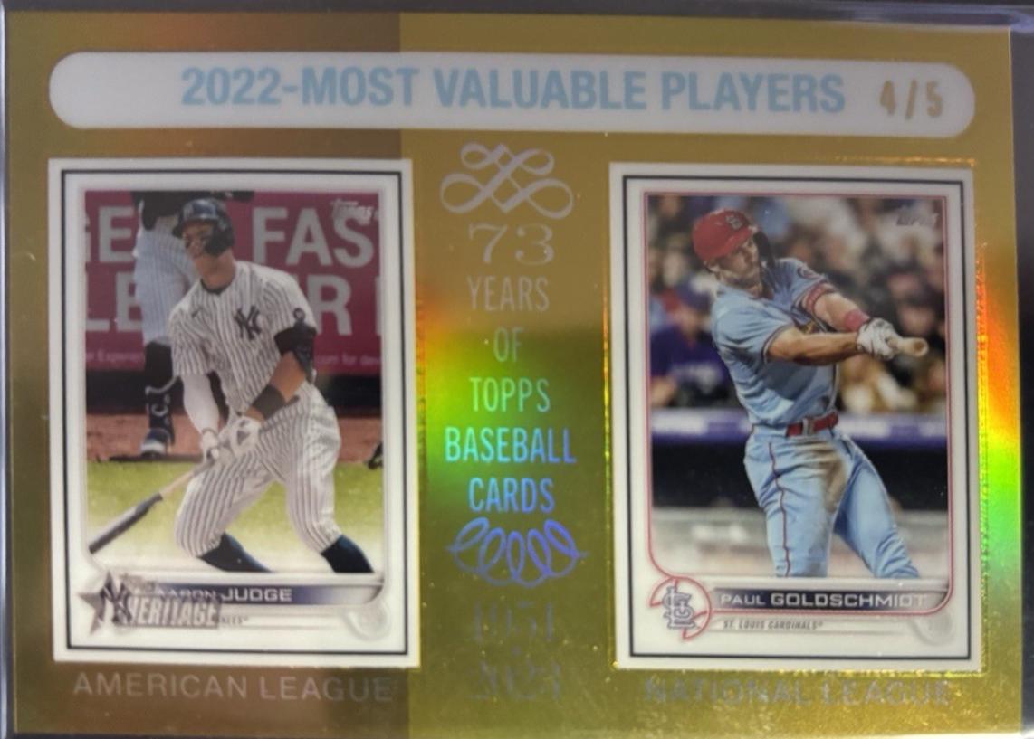 Paul Goldschmidt / Aaron Judge [Gold Chrome] #212
