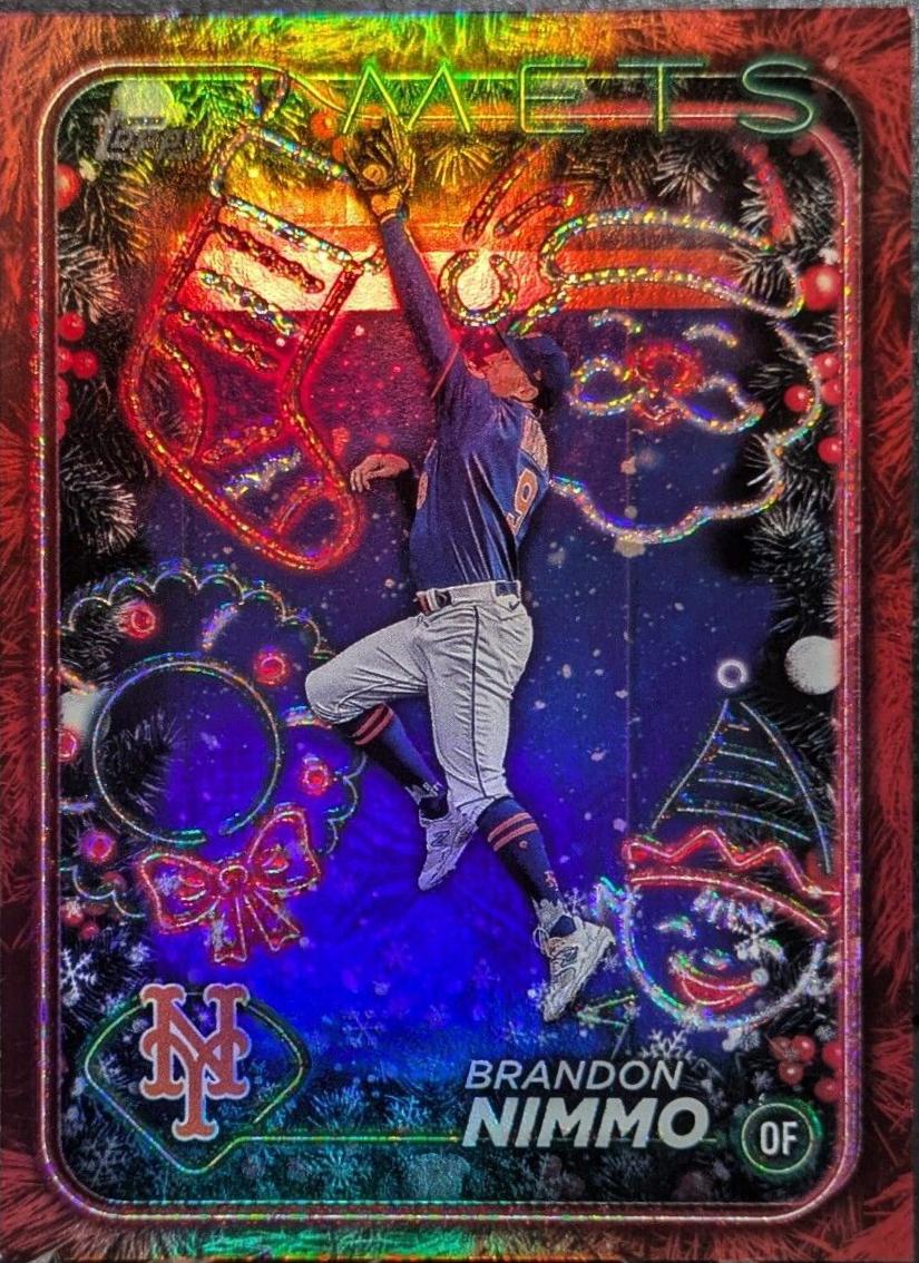 Brandon Nimmo [Red Metallic Holiday Tree] #H142