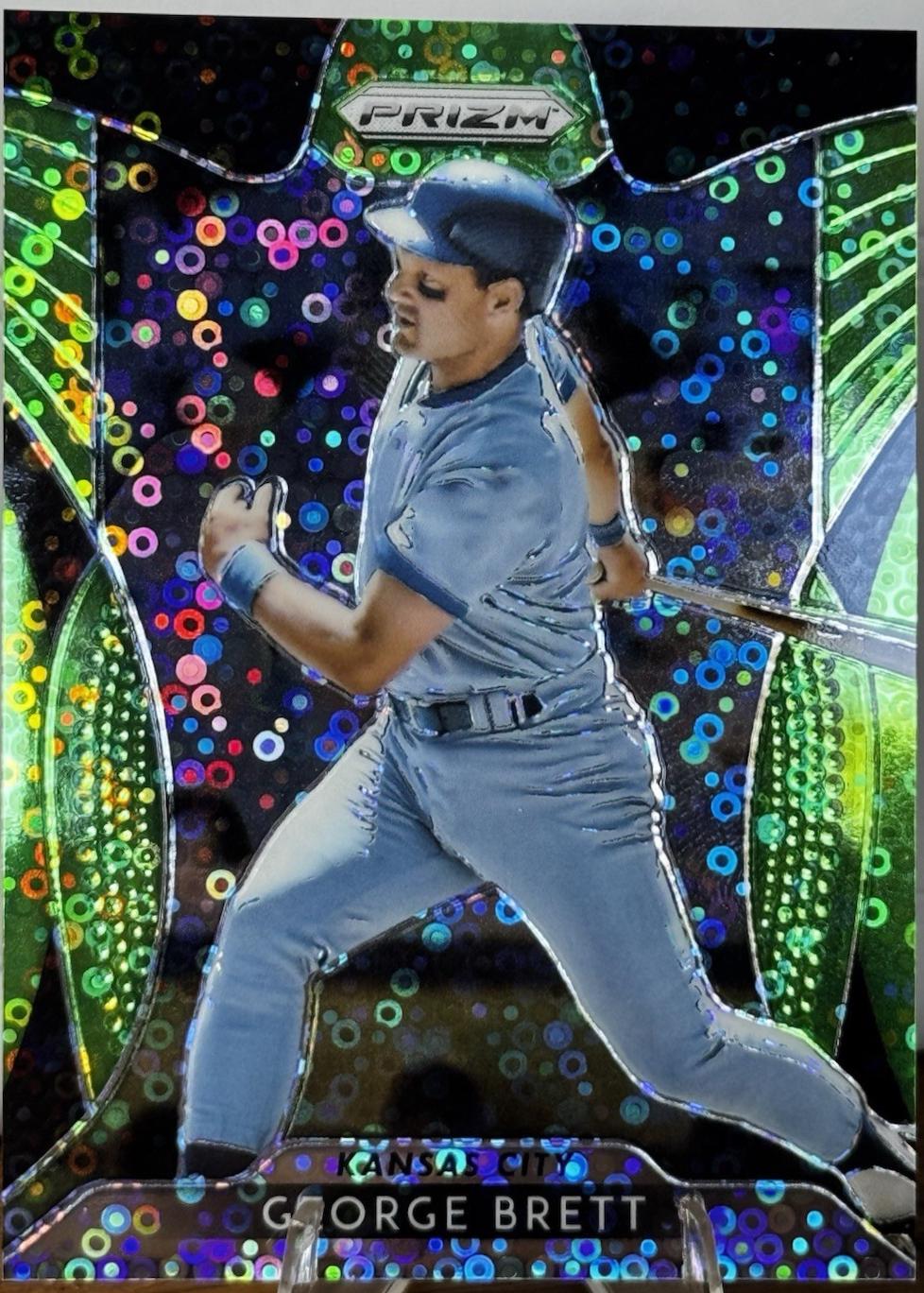 George Brett [Lime Green Donut Circles Prizm] #279