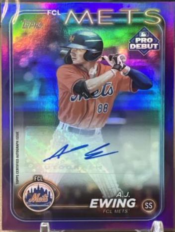 A.J. Ewing [Purple Foil Autograph] #PD-48