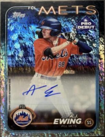A.J. Ewing [Sparkle Foil Autograph] #PD-48