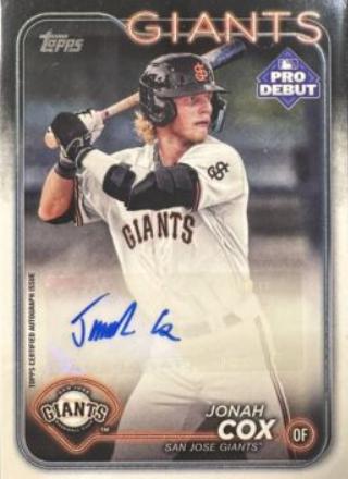 Jonah Cox [Autograph] #PD-61