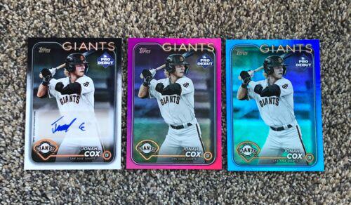 Jonah Cox [Blue Autograph] #PD-61