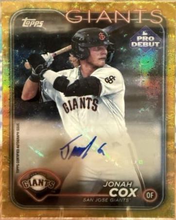 Jonah Cox [FoilFractor Autograph] #PD-61