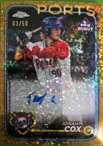 Jonah Cox [Gold Autograph] #PD-61