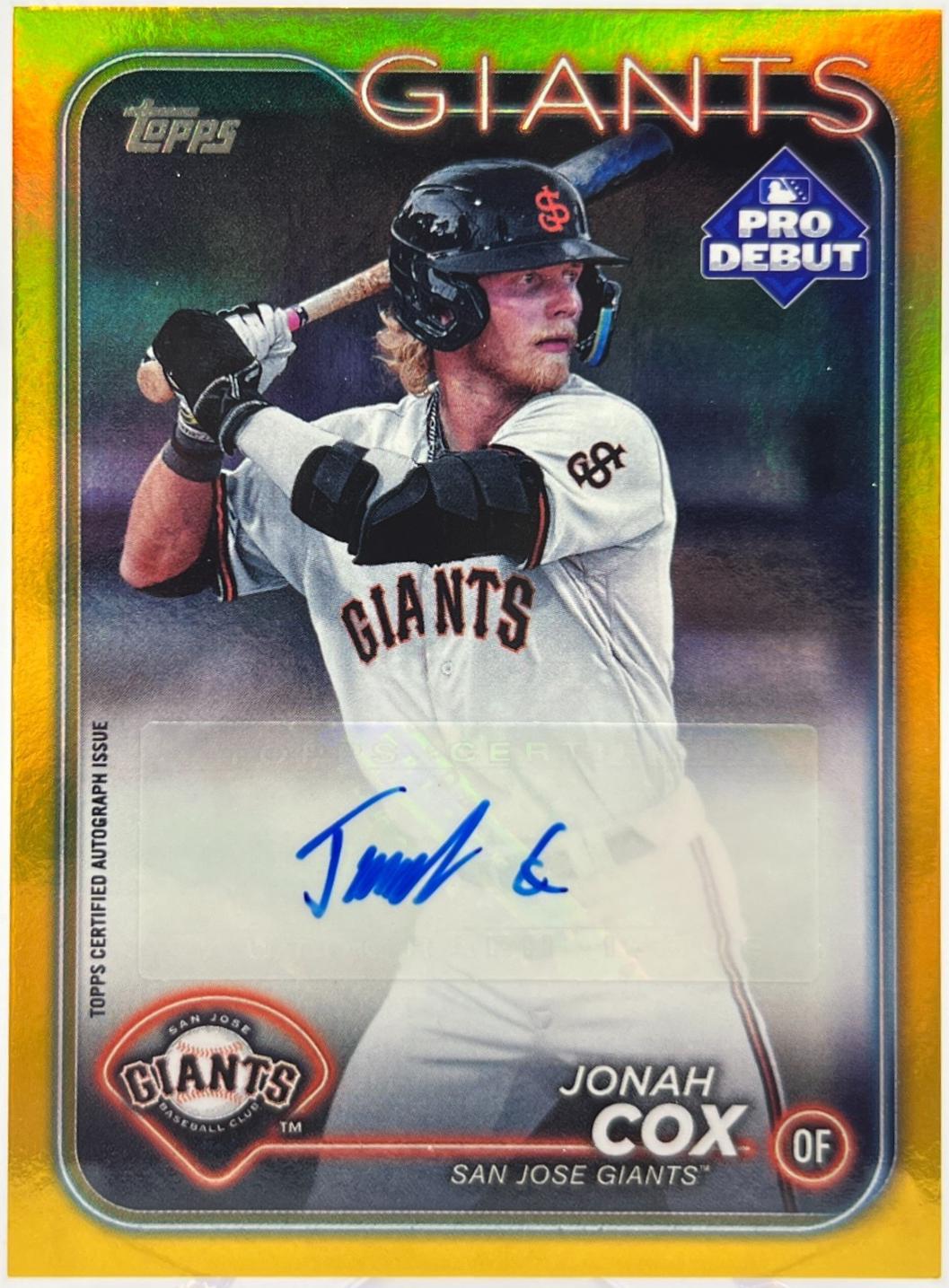 Jonah Cox [Gold Foil] #PD-61