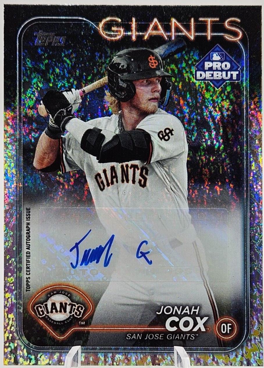 Jonah Cox [Sparkle Foil Autograph] #PD-61