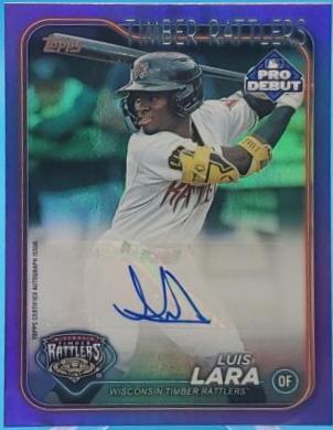 Luis Lara [Purple Foil Autograph] #PD-13