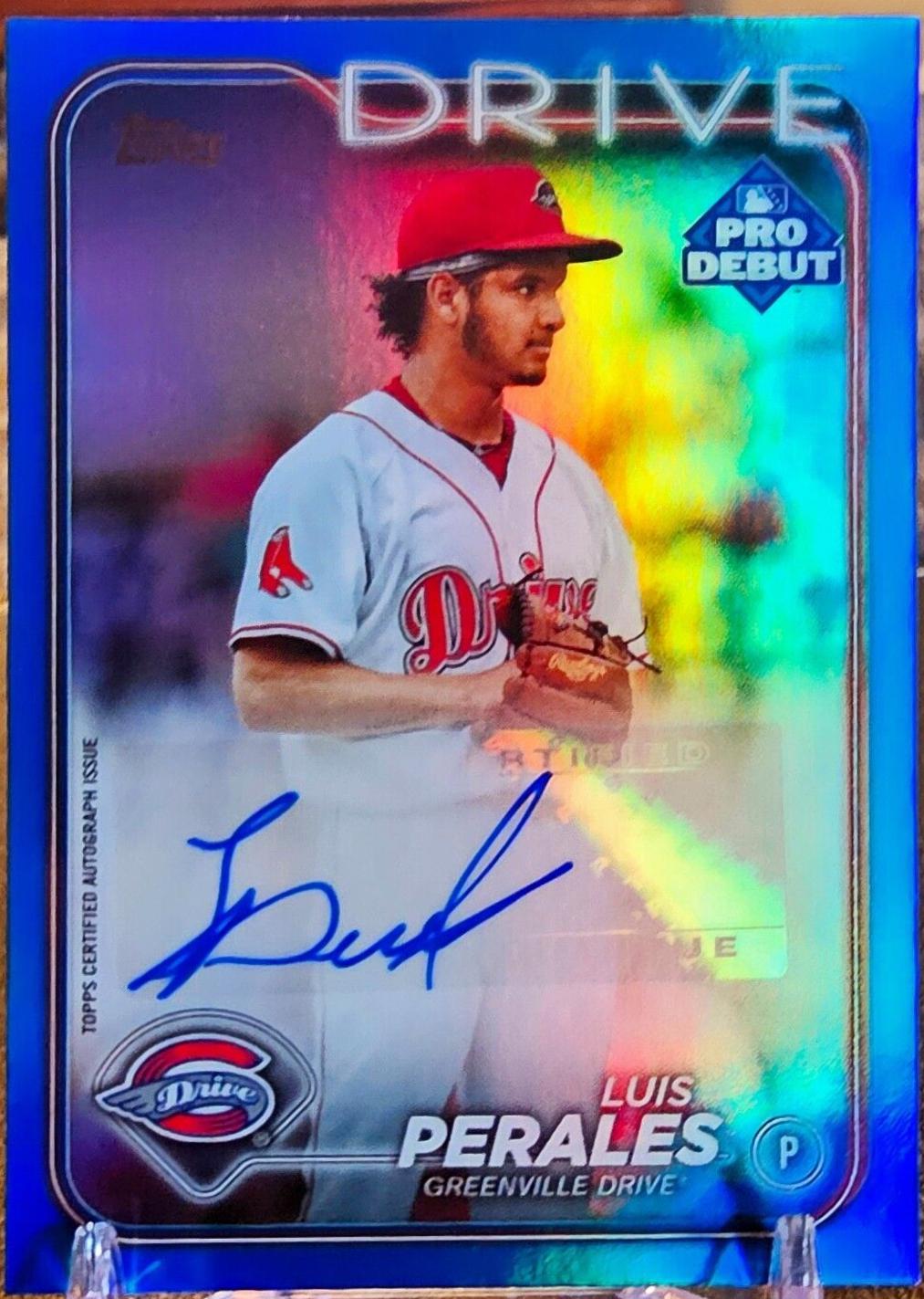 Luis Perales [Blue Autograph] #PD-43